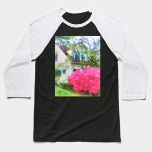 Spring - Magenta Azaleas in Garden Baseball T-Shirt